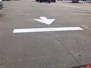Parking Lot Directional Arrow Striping