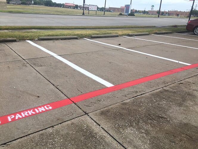 Parking lot striping Bethany, Oklahoma